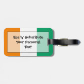 Flagge Elfenbeinküste einfacher Identifikation Gepäckanhänger (Rückseite horizontal)