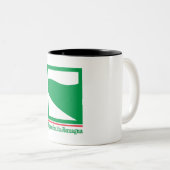 Flagge Emilia-Romagna (Italien) Zweifarbige Tasse (VorderseiteRechts)