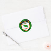 Flagge Emilia-Romagna Runder Aufkleber (Umschlag)