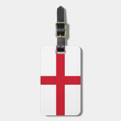 Flagge England Gepäckanhänger mit Ledergurt (Vorderseite vertikal)