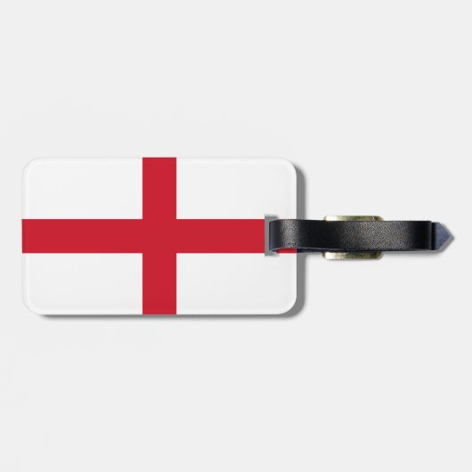 Flagge England Gepäckanhänger mit Ledergurt (Rückseite horizontal)