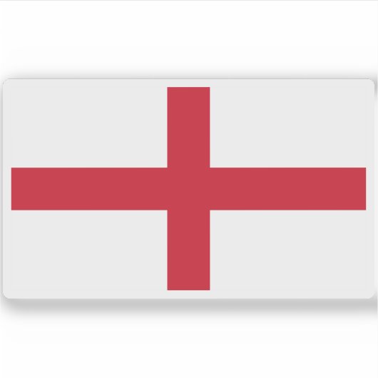 Flagge Englands Aufkleber (Vorderseite)