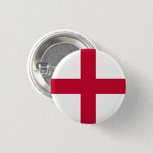 Flagge Englands Button (Vorne & Hinten)