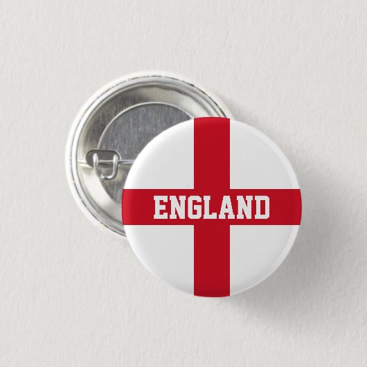 Flagge Englands Button (Vorne & Hinten)