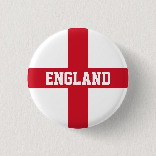 Flagge Englands Button (Vorderseite)