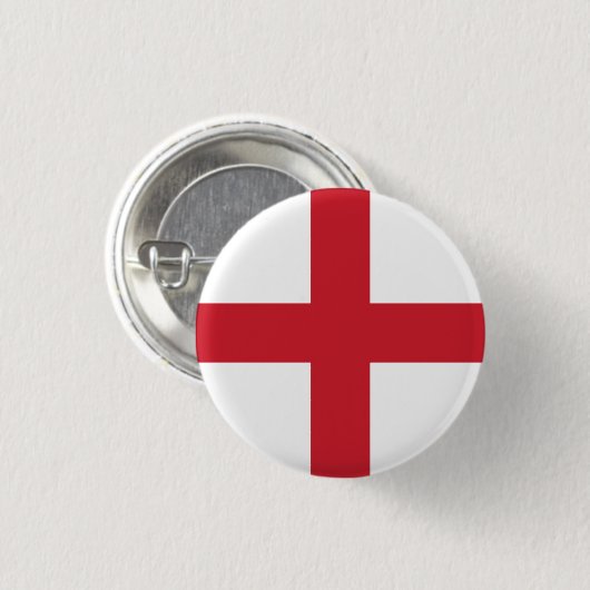 Flagge Englands Button (Vorne & Hinten)