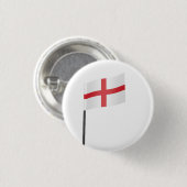 Flagge Englands Button (Vorne & Hinten)