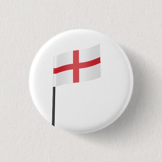 Flagge Englands Button (Vorderseite)