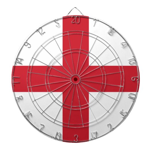 Flagge Englands Dartscheibe (vorne)