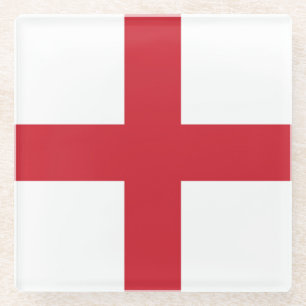 Flagge Englands Glasuntersetzer