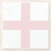 Flagge Englands Glasuntersetzer (Rückseite)