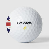 Flagge Englands mit benutzerdefinierter Monografie Golfball (Logo)