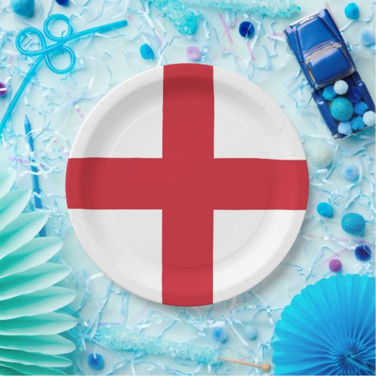 Flagge Englands Pappteller (Party)