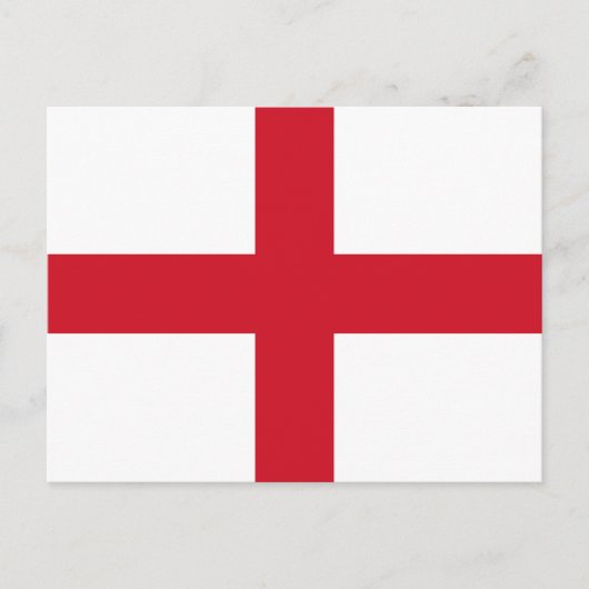 Flagge Englands Postkarte (Vorderseite)
