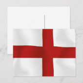 Flagge Englands Postkarte (Vorne/Hinten)