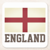 Flagge Englands Rechteckiger Pappuntersetzer (Vorderseite)