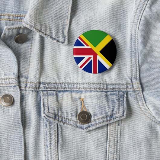 Flagge Englisch | Flagge Jamaikas halb England Button (Beispiel)
