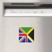 Flagge Englisch | Flagge Jamaikas halb England Magnet (In Situ (Geschirrspüler))