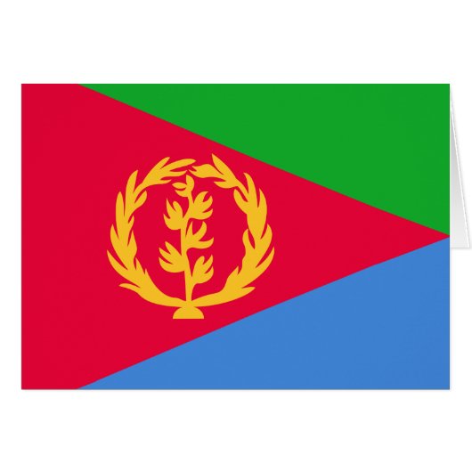 Flagge Eritrea (Vorderseite (Horizontal))