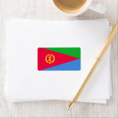 Flagge Eritrea Adressaufkleber (Insitu)