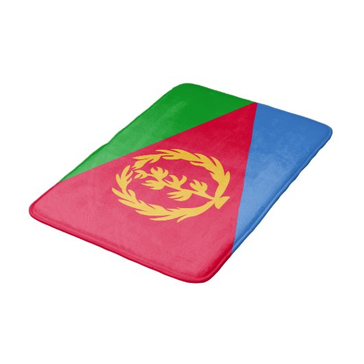 Flagge Eritrea Badematte (Schrägansicht)