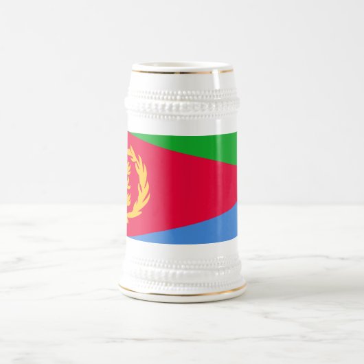 Flagge Eritrea Bierglas (Mittel)