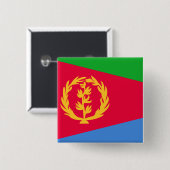 Flagge Eritrea Button (Vorne & Hinten)