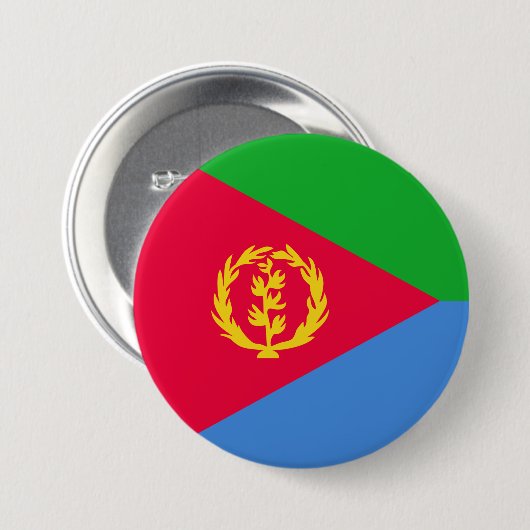 Flagge Eritrea Button (Vorne & Hinten)