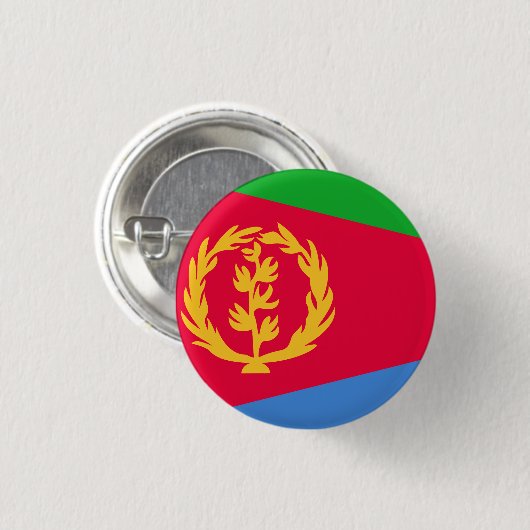 Flagge Eritrea Button (Vorne & Hinten)