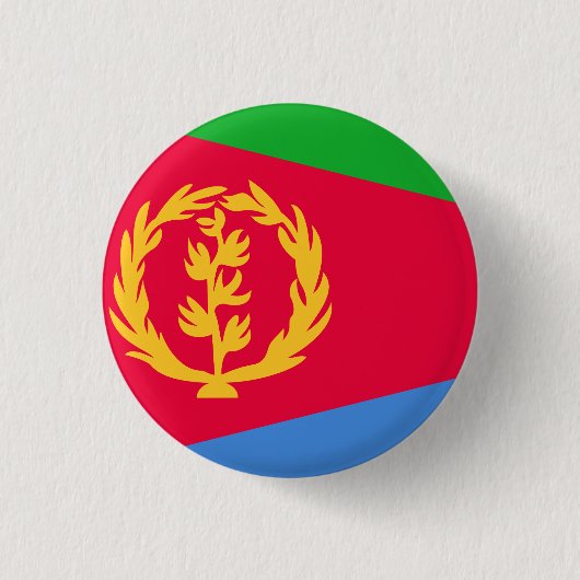 Flagge Eritrea Button (Vorderseite)