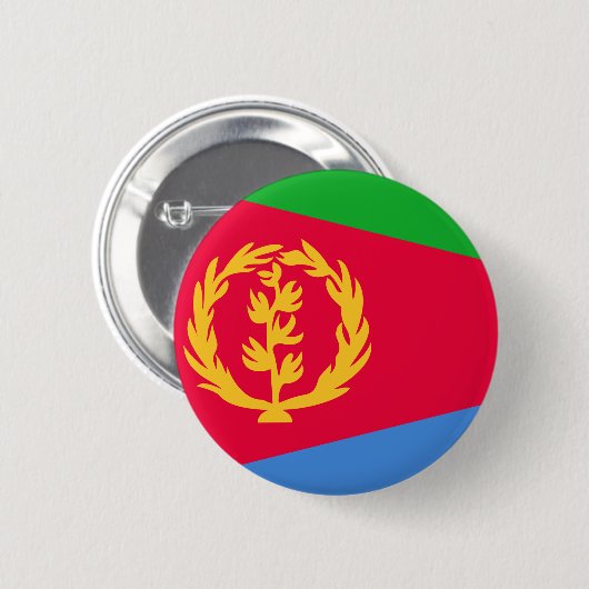 Flagge Eritrea Button (Vorne & Hinten)