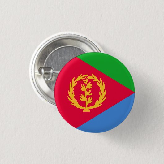 Flagge Eritrea Button (Vorne & Hinten)
