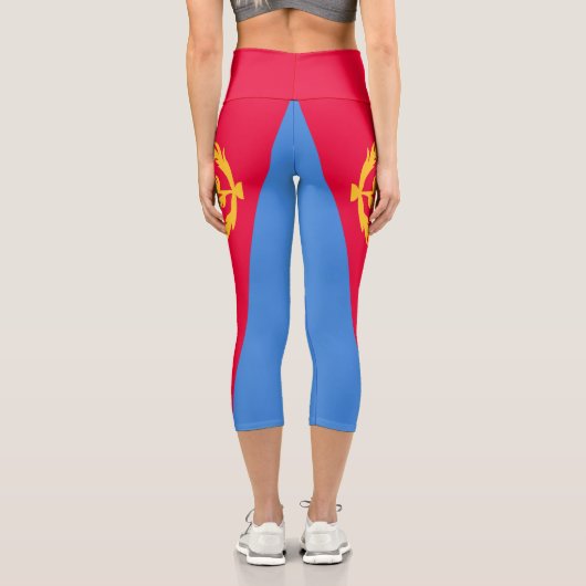 Flagge Eritrea Capri Leggings (Rückseite)