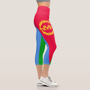 Flagge Eritrea Capri Leggings