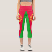 Flagge Eritrea Capri Leggings (Vorderseite)