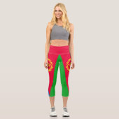 Flagge Eritrea Capri Leggings (Vorderseite)