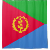 Flagge Eritrea Duschvorhang (Vorderseite)