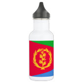 Flagge Eritrea Edelstahlflasche (Links)
