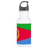 Flagge Eritrea Edelstahlflasche (Vorderseite)