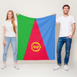 Flagge Eritrea Fleecedecke