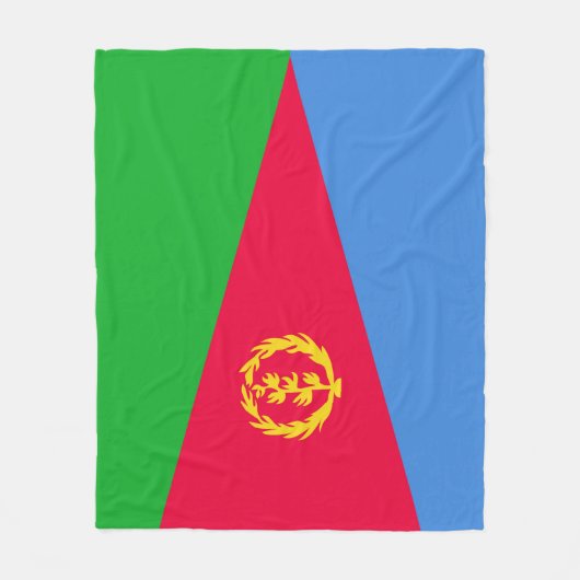 Flagge Eritrea Fleecedecke (Vorderseite)