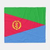 Flagge Eritrea Fleecedecke (Vorderseite (Horizontal))