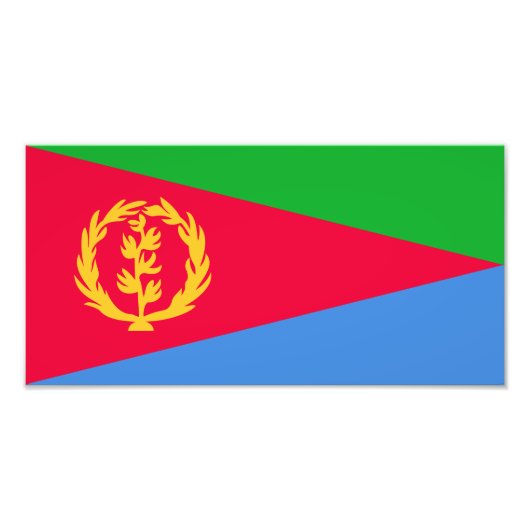 Flagge Eritrea Fotodruck (Vorne)