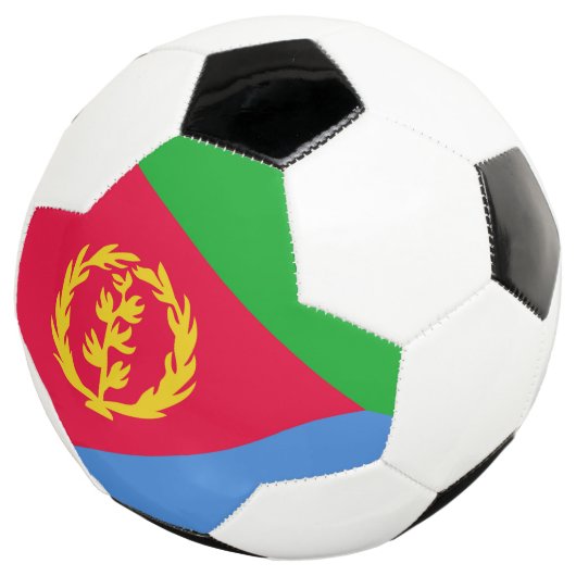 Flagge Eritrea Fußball (Dreiviertel)