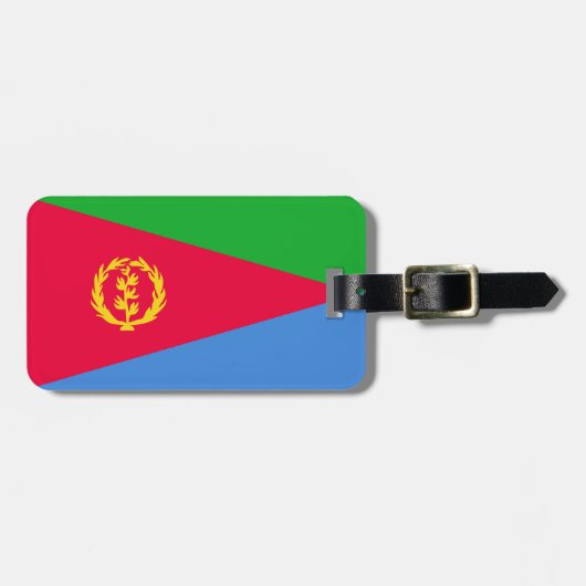 Flagge Eritrea Gepäckanhänger (Vorderseite horizontal)