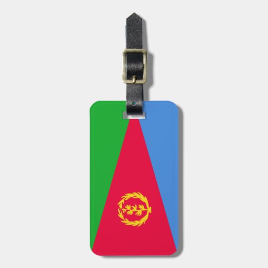 Flagge Eritrea Gepäckanhänger (Vorderseite vertikal)