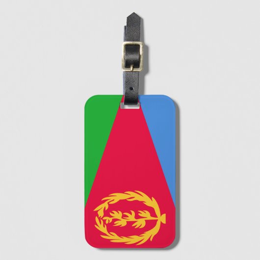 Flagge Eritrea Gepäckanhänger (Vorderseite Vertikal)