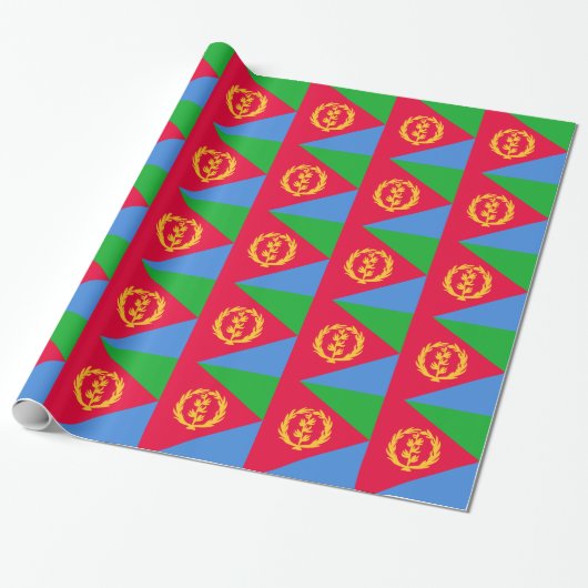 Flagge Eritrea Geschenkpapier (Ungerollt)