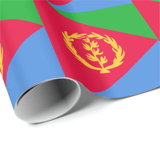 Flagge Eritrea Geschenkpapier (Rolleneckpunkt)