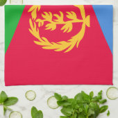 Flagge Eritrea Geschirrtuch (Gefaltet)
